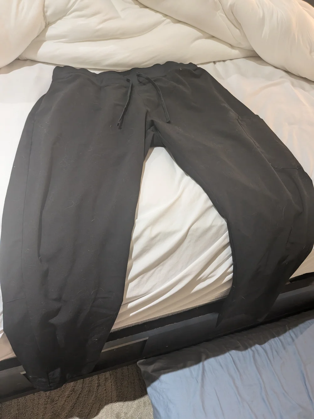 Classic Black Drawstring Scrub Pants for Women